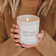 Load image into Gallery viewer, Sweet Water Decor - Apple Maple Bourbon Soy Candle White Jar 15oz