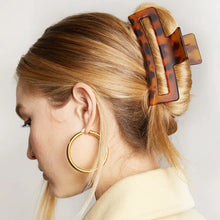 Load image into Gallery viewer, Kitsch - Recycled Plastic Assorted Claw Clips- Rectangle Open Shape