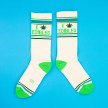 Load image into Gallery viewer, Gumball Poodle - I (Pot Leaf) Edibles Gym Crew Socks