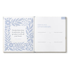 Load image into Gallery viewer, THE STORY OF US An Anniversary Keepsake Book of Years, Days, and Memories