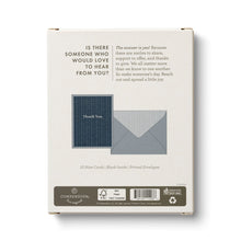 Load image into Gallery viewer, QUILTED NAVY Boxed Blank Note Cards