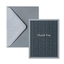 Load image into Gallery viewer, QUILTED NAVY Boxed Blank Note Cards