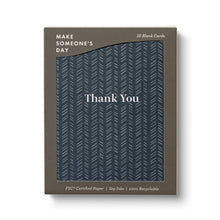 Load image into Gallery viewer, QUILTED NAVY Boxed Blank Note Cards