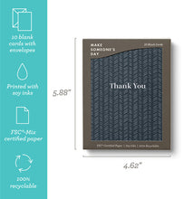 Load image into Gallery viewer, QUILTED NAVY Boxed Blank Note Cards