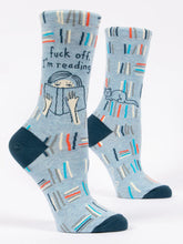 Load image into Gallery viewer, Fuck Off, I'm Reading  - Women's Crew Socks