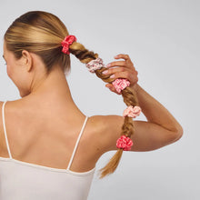 Load image into Gallery viewer, Kitsch - Ruched Satin Scrunchies 5pc Set - Assorted Cherry Blossom