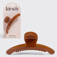 Load image into Gallery viewer, Kitsch - Recycled Plastic Large Arched Clip - Mocha