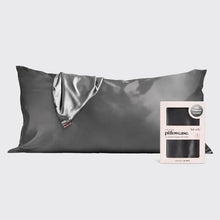 Load image into Gallery viewer, Kitsch - Satin Pillowcase King - Charcoal