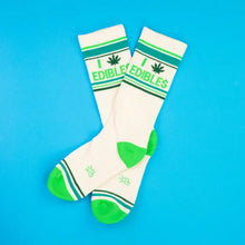Load image into Gallery viewer, Gumball Poodle - I (Pot Leaf) Edibles Gym Crew Socks