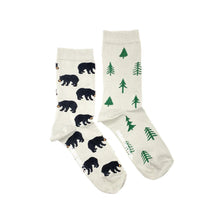 Load image into Gallery viewer, Friday Sock Co. - Women's Bear & Tree Socks