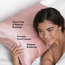 Load image into Gallery viewer, Kitsch - Satin Pillowcase - Blush