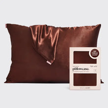 Load image into Gallery viewer, Kitsch - Satin Pillowcase - Chocolate