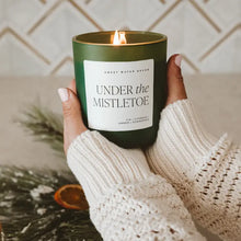 Load image into Gallery viewer, Sweet Water Decor - Under The Mistletoe Soy Candle Matte Green Jar 15oz