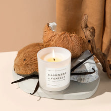 Load image into Gallery viewer, Sweet Water Decor - Cashmere + Vanilla Soy Candle White Jar 11oz