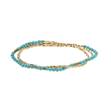 Load image into Gallery viewer, Scout - Delicate Stone Turquoise/Gold - Stone of the Sky