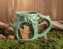 Load image into Gallery viewer, Tree Look Mug with Squirrel
