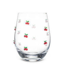 Load image into Gallery viewer, Stemless Wine Glass with Cherries