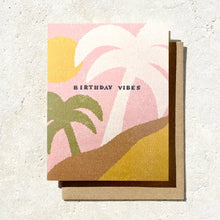 Load image into Gallery viewer, Birthday Vibes Pink Palm Springs Card