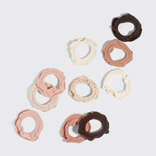 Load image into Gallery viewer, Kitsch - Recycled Fabric Petal Hair Elastics 10pc Set - Blush