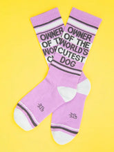 Load image into Gallery viewer, Gumball Poodle - Owner Of The World's Cutest Dog Gym Crew Socks
