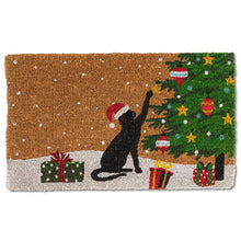Load image into Gallery viewer, Christmas Kitty Doormat