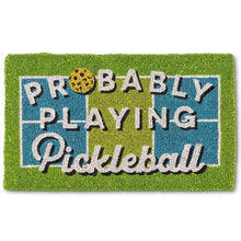 Load image into Gallery viewer, Playing Pickleball Doormat