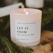 Load image into Gallery viewer, Sweet Water Decor - Let It Snow Soy Candle White Jar 11oz