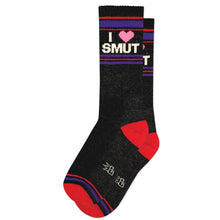 Load image into Gallery viewer, Gumball Poodle - I ❤️ Smut Gym Crew Socks