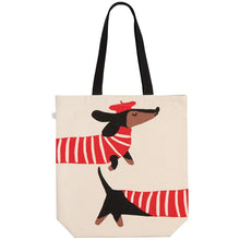Load image into Gallery viewer, Dashing Dachshunds Tote Bag