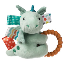 Load image into Gallery viewer, Taggies Drax Dragon Teether Rattle – 6″