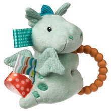 Load image into Gallery viewer, Taggies Drax Dragon Teether Rattle – 6″