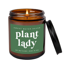 Load image into Gallery viewer, Sweet Water Decor - Plant Lady Amber Jar Soy Candle 9oz