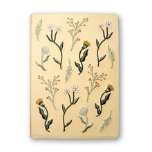 Load image into Gallery viewer, Denik - Butter Yellow Blooms Embroidered Journal Notebook