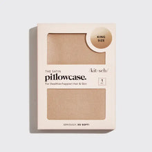 Load image into Gallery viewer, Kitsch Satin Pillowcase King - Champagne