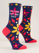 Load image into Gallery viewer, Sisters Are The Shit - Women's Crew Socks