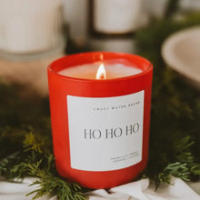 Load image into Gallery viewer, Sweet Water Decor - Ho Ho Ho Soy Candle Matte Red Jar 15oz