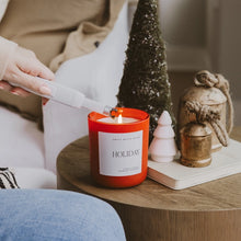 Load image into Gallery viewer, Sweet Water Decor - Holiday Soy Candle Matte Red Jar 15oz