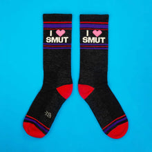 Load image into Gallery viewer, Gumball Poodle - I ❤️ Smut Gym Crew Socks