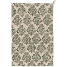 Load image into Gallery viewer, Viridian Block Print Dishtowel