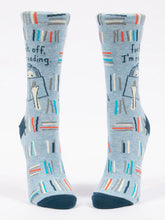 Load image into Gallery viewer, Fuck Off, I'm Reading  - Women's Crew Socks