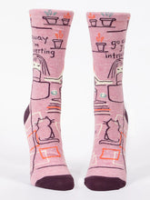 Load image into Gallery viewer, Go Away I'm Introverting - Women's Crew Socks