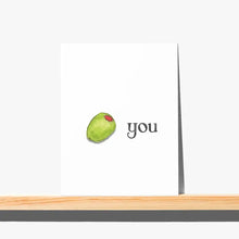 Load image into Gallery viewer, Olive You Love Card