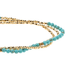 Load image into Gallery viewer, Scout - Delicate Stone Turquoise/Gold - Stone of the Sky