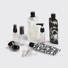 Load image into Gallery viewer, Kitsch - Refillable Ultimate Travel 11pc Set - Black & Ivory