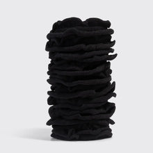 Load image into Gallery viewer, Kitsch - Recycled Fabric Petal Hair Elastics 10pc Set - Black