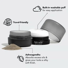 Load image into Gallery viewer, Kitsch - Volumizing Rice Protein Dry Shampoo - Dark Tinted Powder