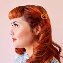 Load image into Gallery viewer, Hey Pumpkin! Mini Pumpkin Hair Clip