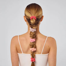 Load image into Gallery viewer, Kitsch - Ruched Satin Scrunchies 5pc Set - Assorted Cherry Blossom