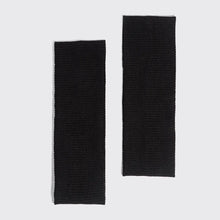 Load image into Gallery viewer, Kitsch - Recycled Fabric Ribbed Elastic Headbands 2pc Set - Black
