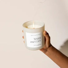 Load image into Gallery viewer, Sweet Water Decor - Warm and Cozy Season Soy Candle White Jar 15oz